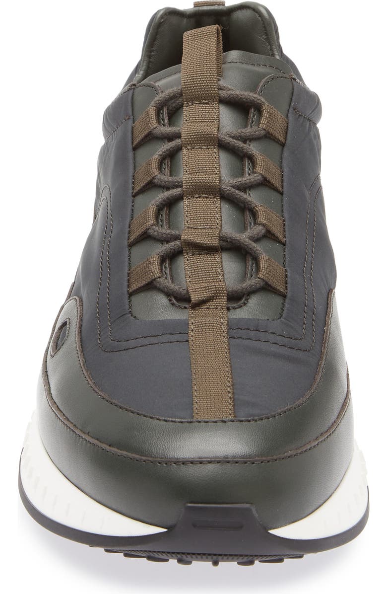 John Lobb Laced Stream Sneaker, Alternate, color, Dark Green