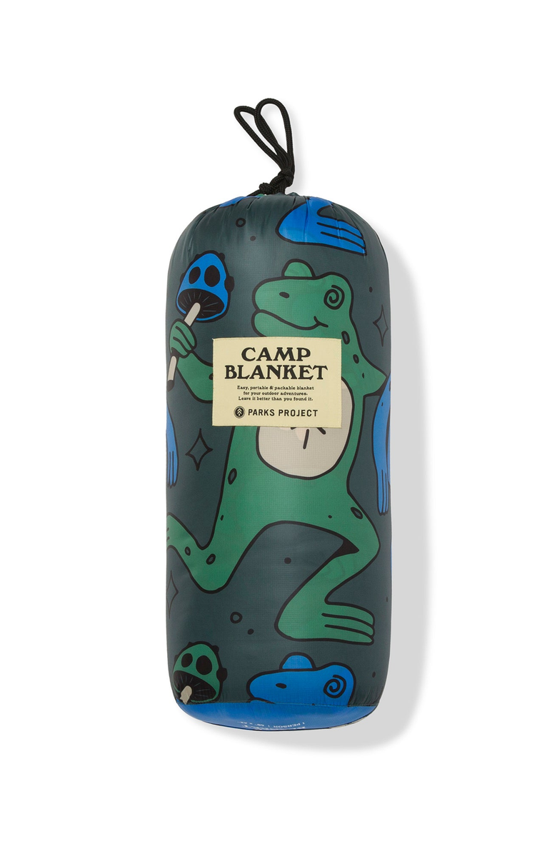 Parks Project Dancin' Frogs Recycled Camp Blanket, Alternate, color, Green