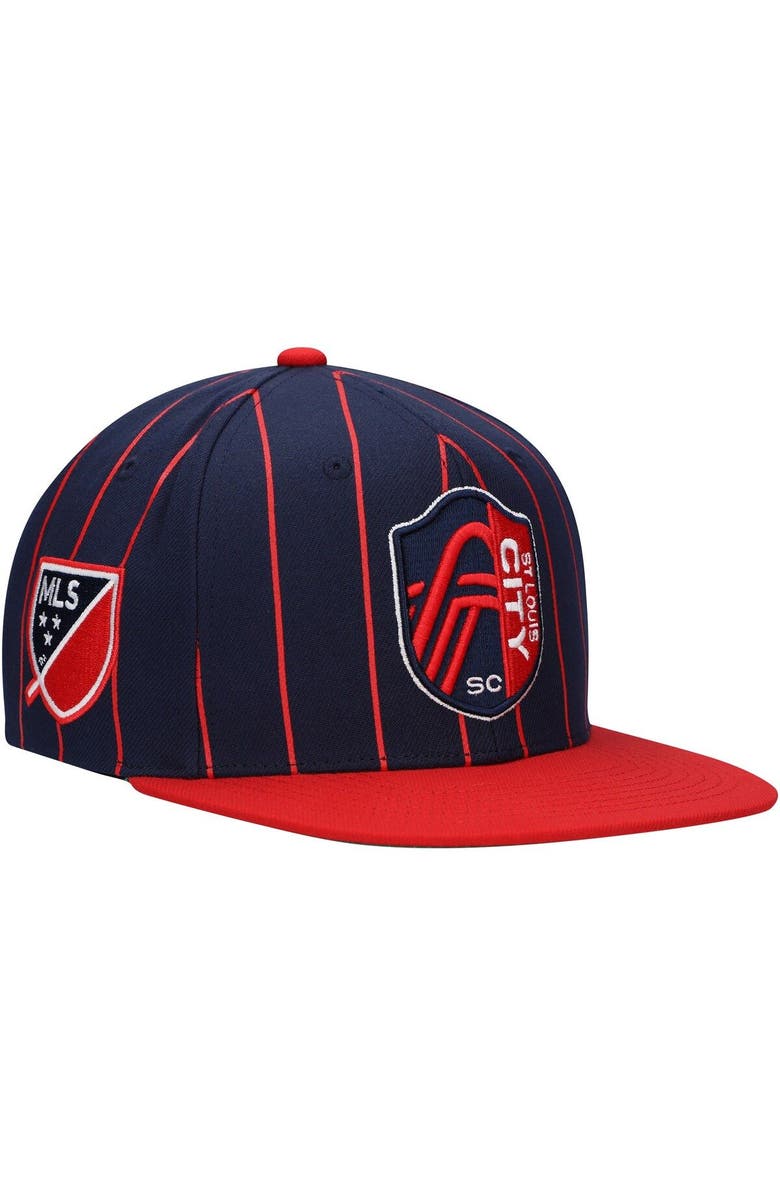 Mitchell & Ness Men's Mitchell & Ness Navy St. Louis City SC Team Pin Snapback Hat, Main, color, Navy