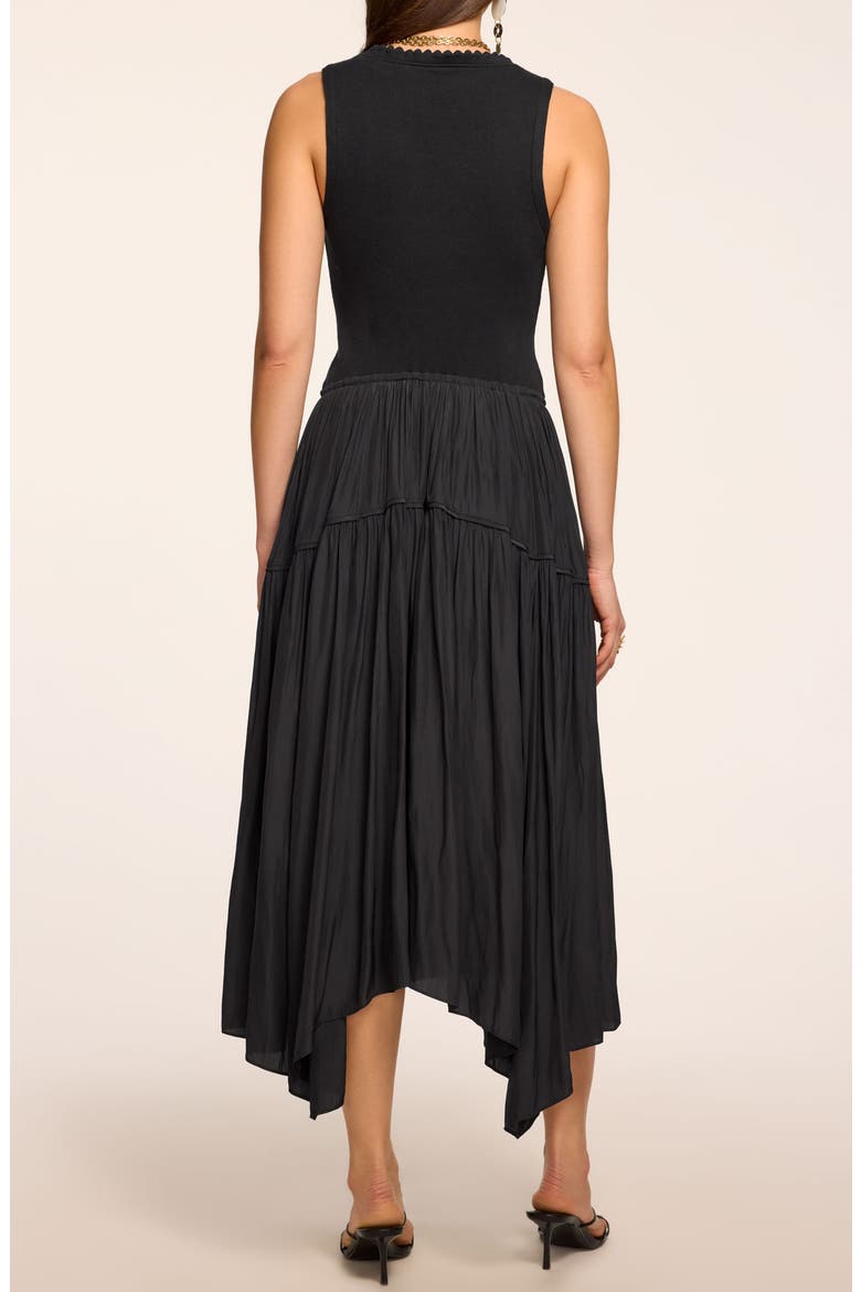 Hadley Sleeveless Asymmetric Dress, Alternate, color, BLACK