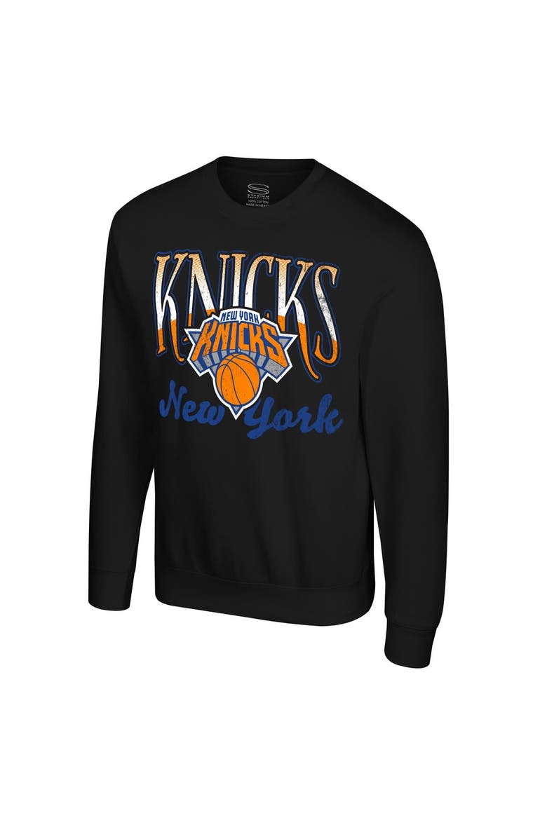 Unisex Stadium Essentials Black New York Knicks Sky High Fleece