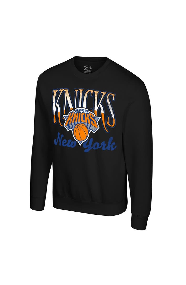 Stadium Essentials Unisex Stadium Essentials Black New York Knicks Sky High Fleece Sweatshirt, Alternate, color, Black