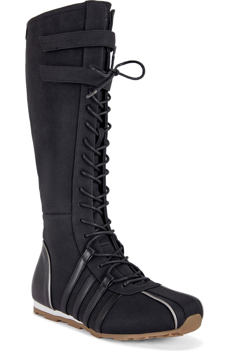 AZALEA WANG Ozzy Knee High Boxing Boot, Main, color,