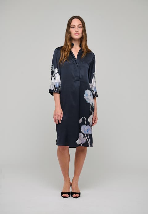 Kamillesdea Silk Knee Length Tunic Dress