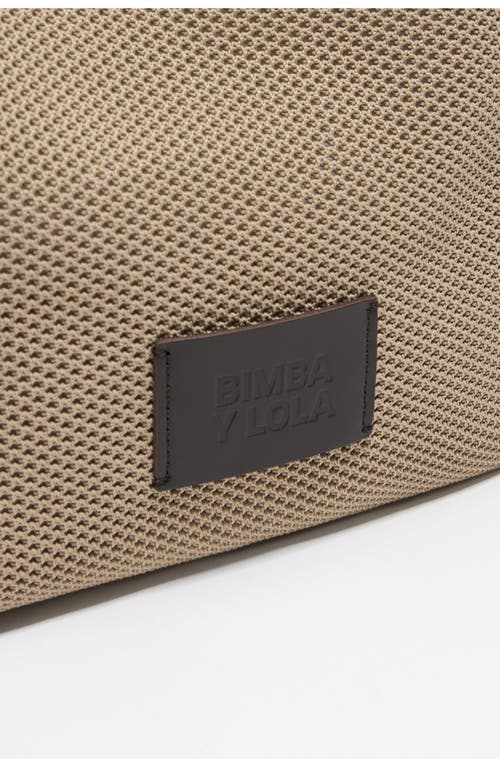 Bimba Y Lola Medium Flyknit Shopper Bag In Neutral