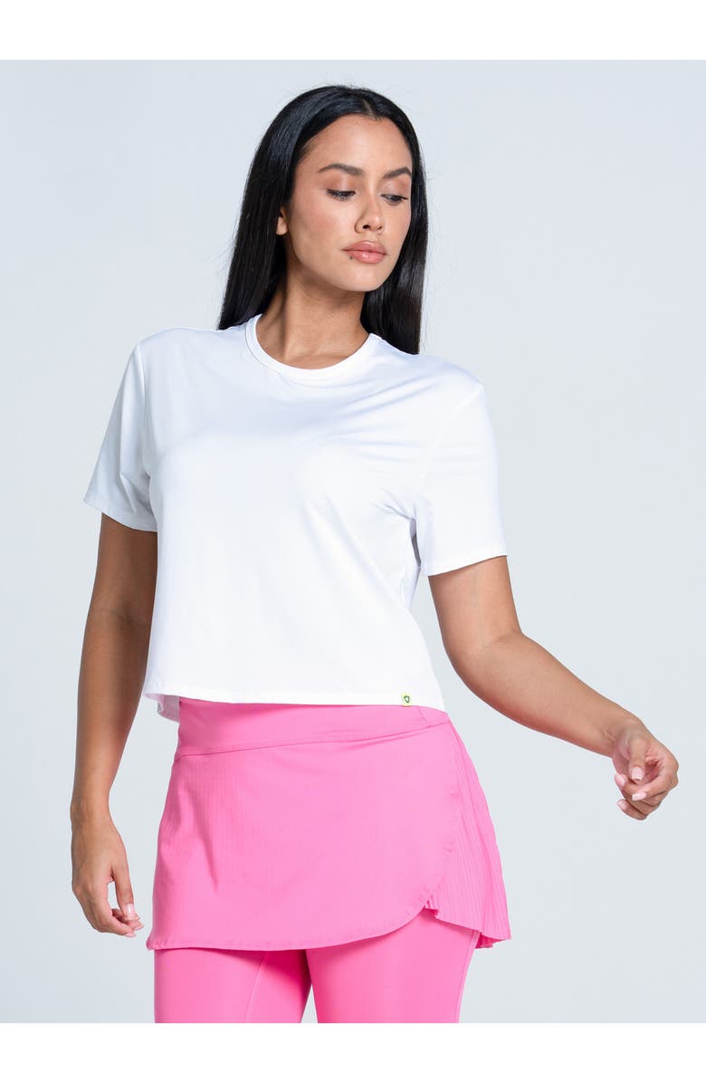 Lucky in Love Power Box Tee, Main, color, White