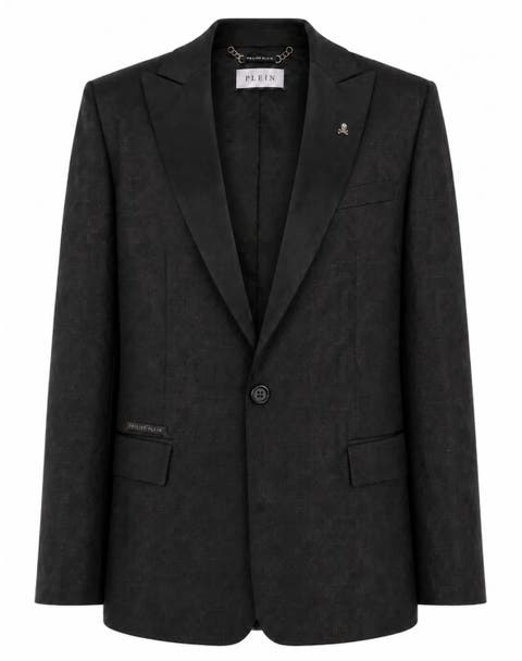 Jacquard Blazer Regular Fit Monogram Men