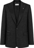 PHILIPP PLEIN Jacquard Blazer Regular Fit Monogram Men
