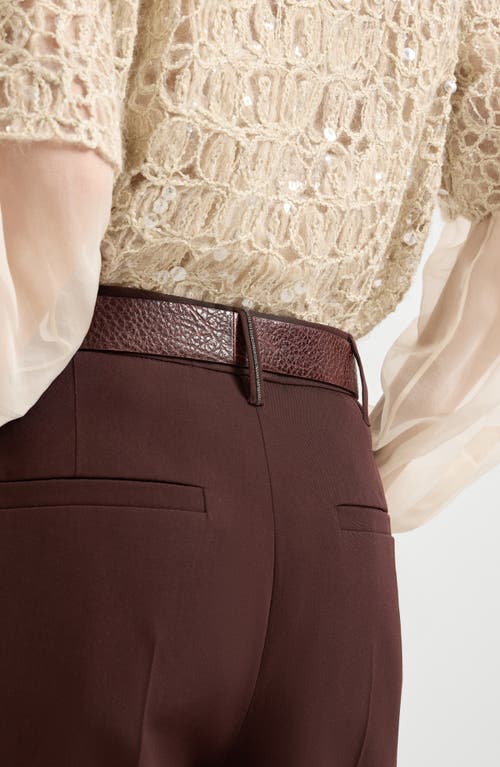 Brunello Cucinelli Pleated-details Trousers In Brown