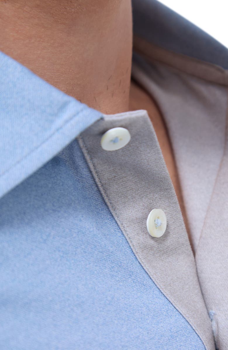 Bugatchi Vincent OoohCotton<sup
®</sup
Double Knit Solid Polo, Alternate, color, Air Blue