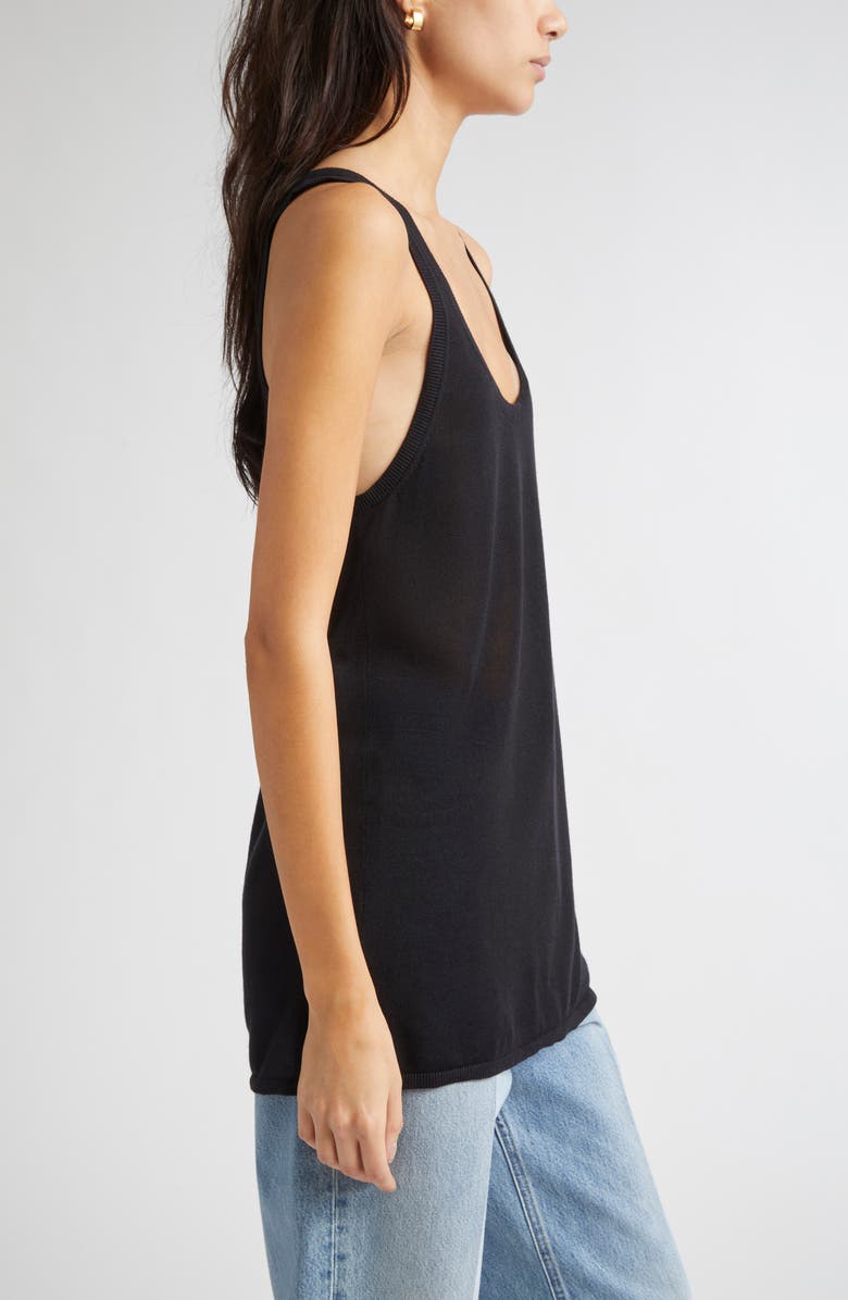 TOTEME Knit Tank, Alternate, color, Black