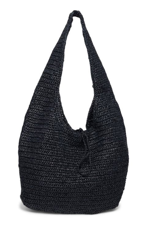 Issey Raffia Hobo Bag