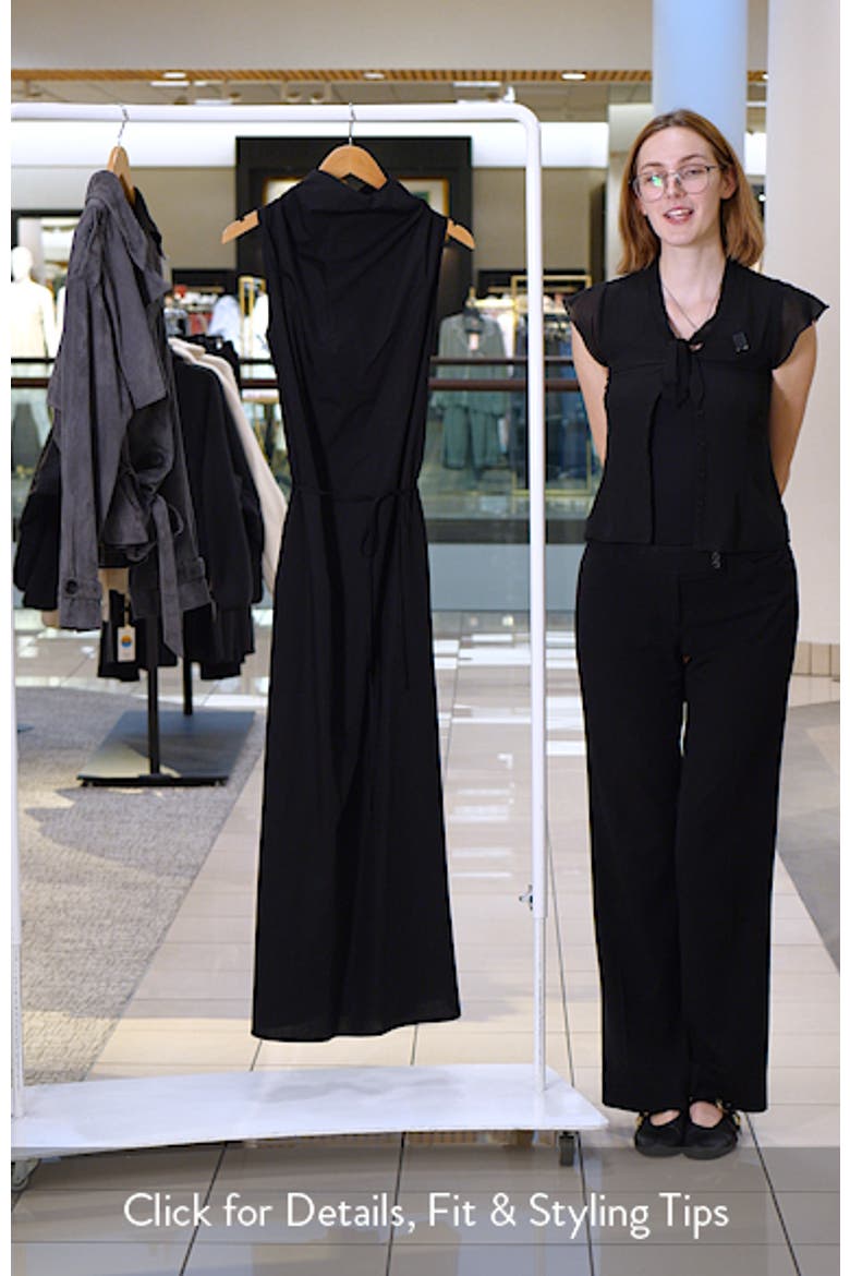 Minna Sleeveless Cotton Poplin Maxi Dress video
