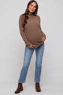 PinkBlush Distressed Crop Maternity Jeans