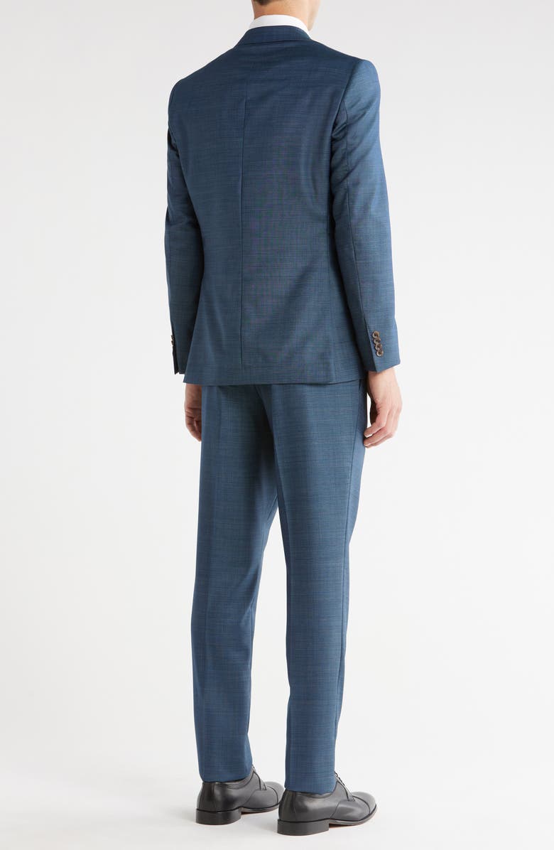 Jack Victor Esprit Solid Blue Wool Suit, Alternate, color,