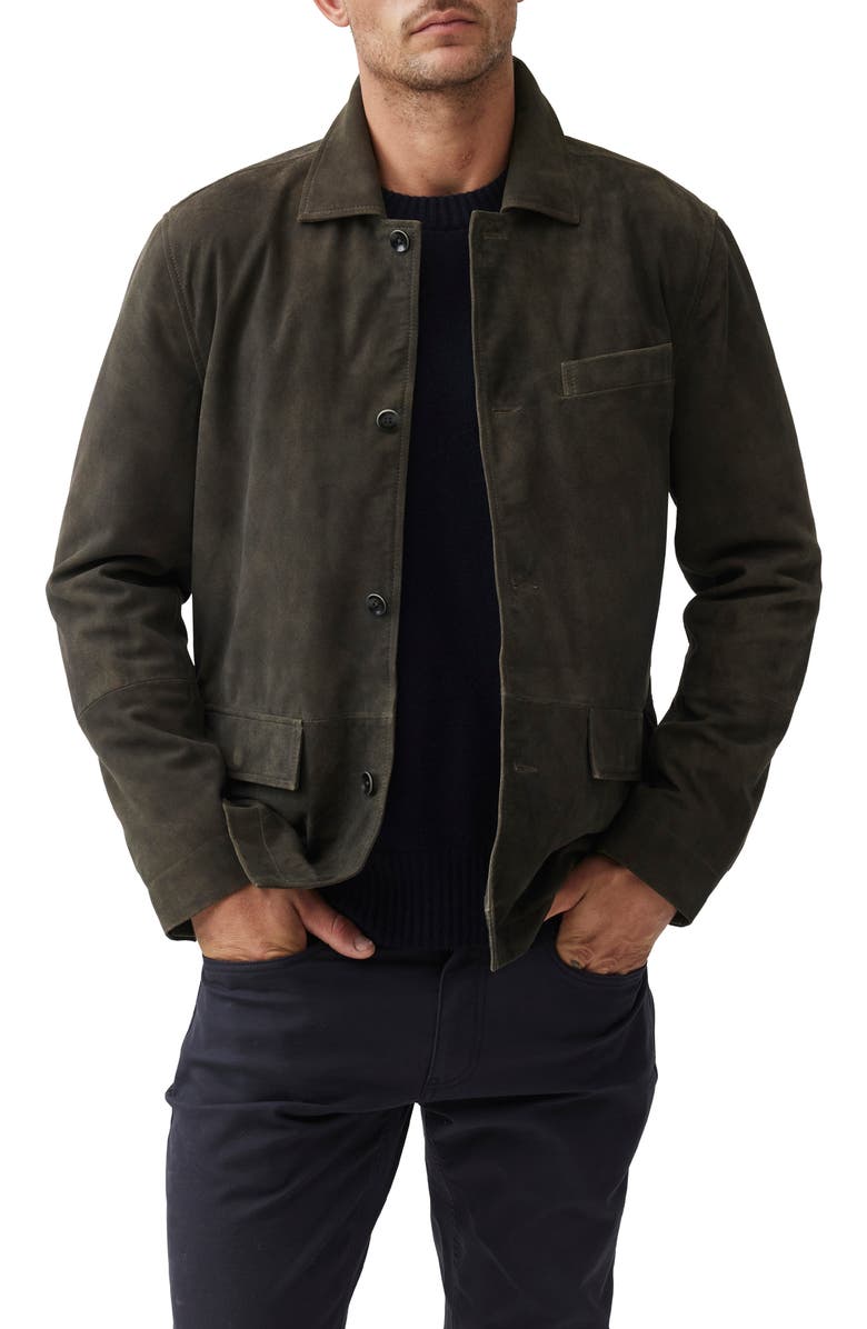 Rodd & Gunn Somerset Suede Shirt Jacket, Main, color, 