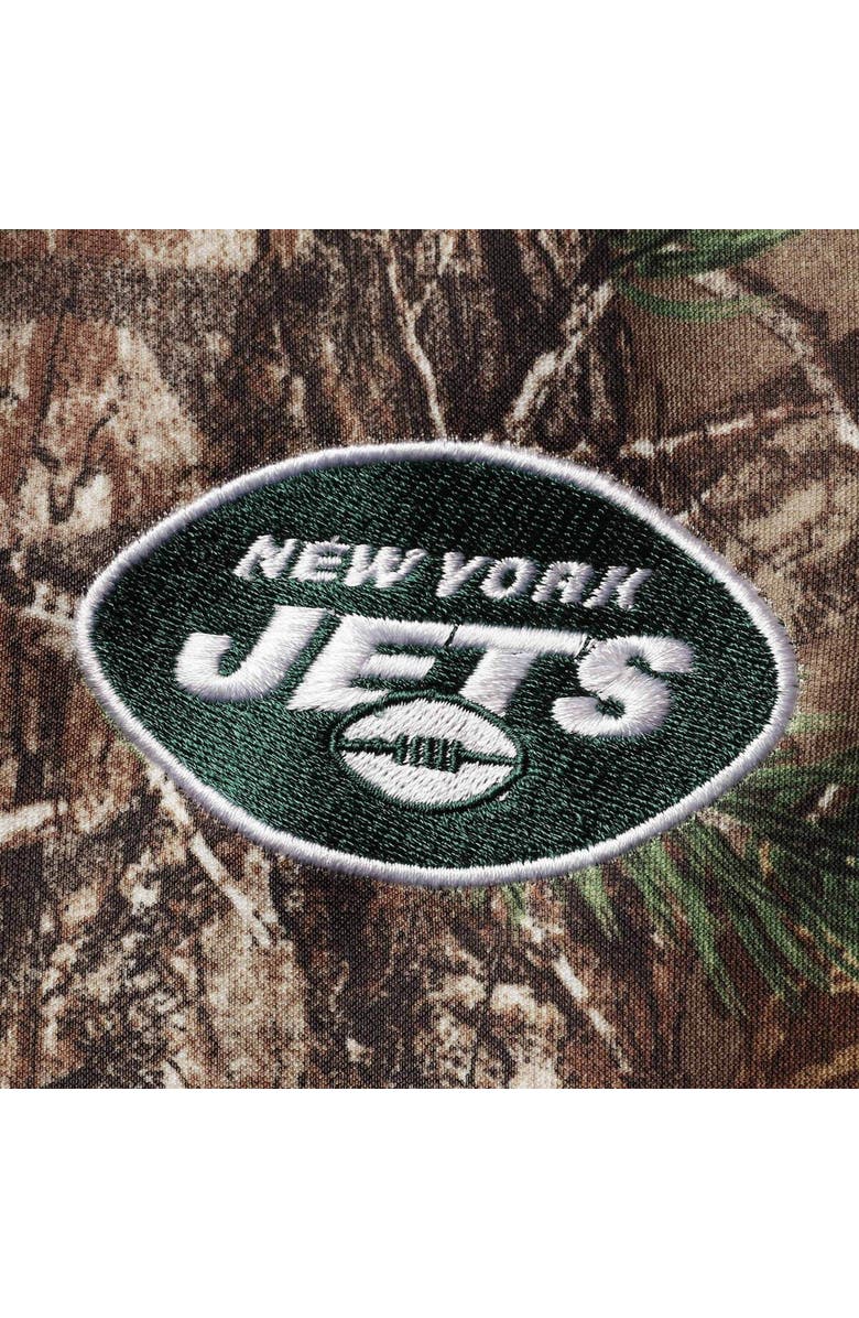 DUNBROOKE Men's Dunbrooke Realtree Camo New York Jets Circle Champion Tech Fleece Pullover Hoodie, Alternate, color,