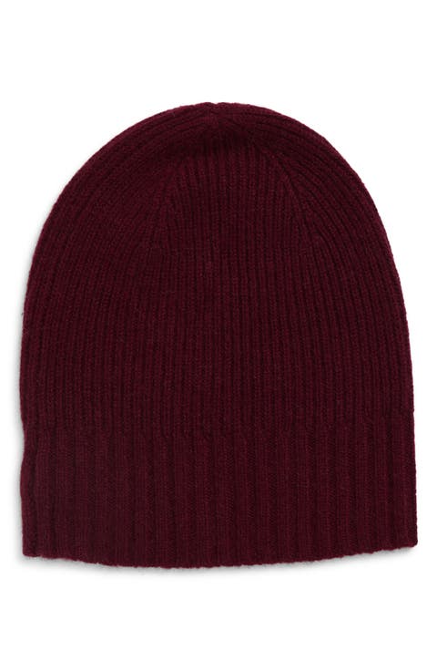 Rib Cashmere Beanie