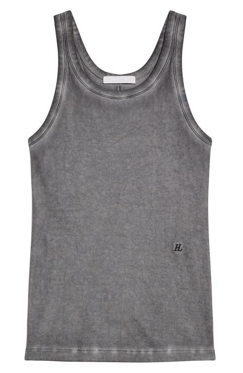 HELMUT LANG HELMUT LANG GARMENT DYED RACERBACK PIMA COTTON TANK TOP