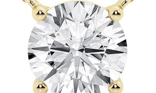 Badgley Mischka Collection Round Cut Lab Created Diamond Necklace In Gold