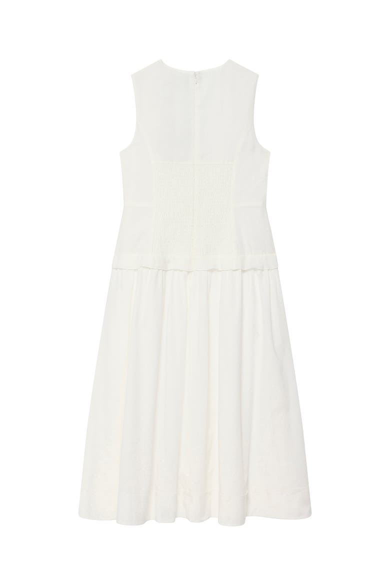 Ramie Drop Waist Maxi Dress, Alternate, color, Ivory