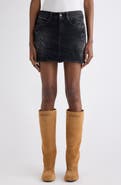 Balenciaga City Distressed Cutoff MIniskirt