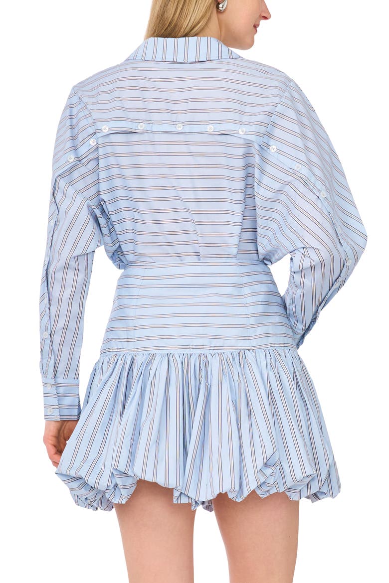 Stripe Long Sleeve Button-Up Shirt, Alternate, color, XEON BLUE