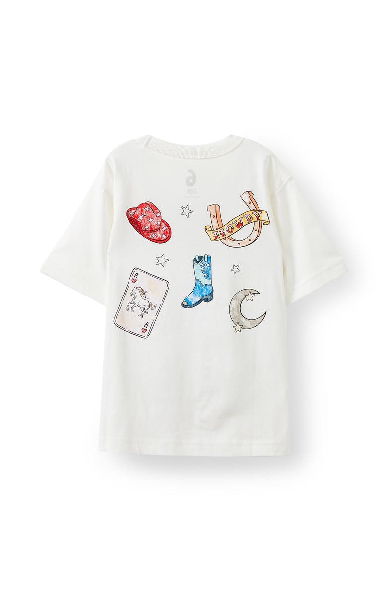 Cotton On Kids Kid's Essential Short Sleeve Graphic Tee, Alternate, color, Western Icons Vanilla