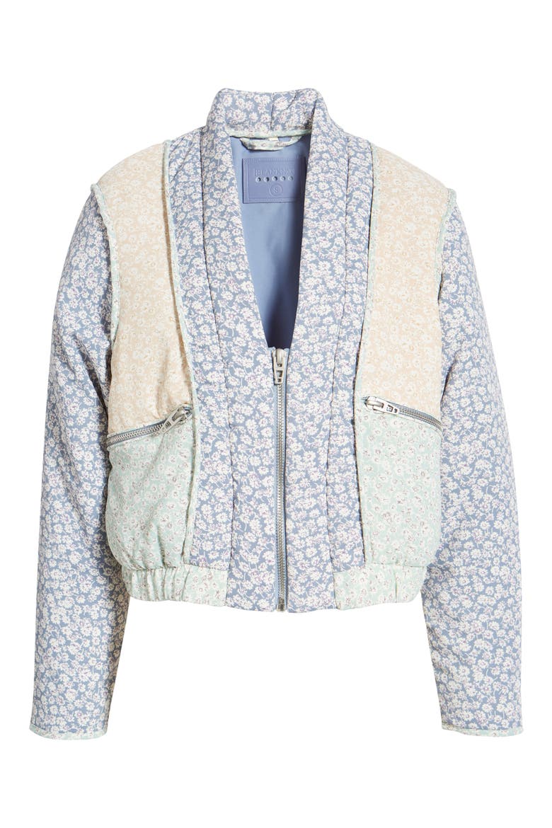 Quilted Floral Jacket, Alternate, color, SUMMER ROMANCE