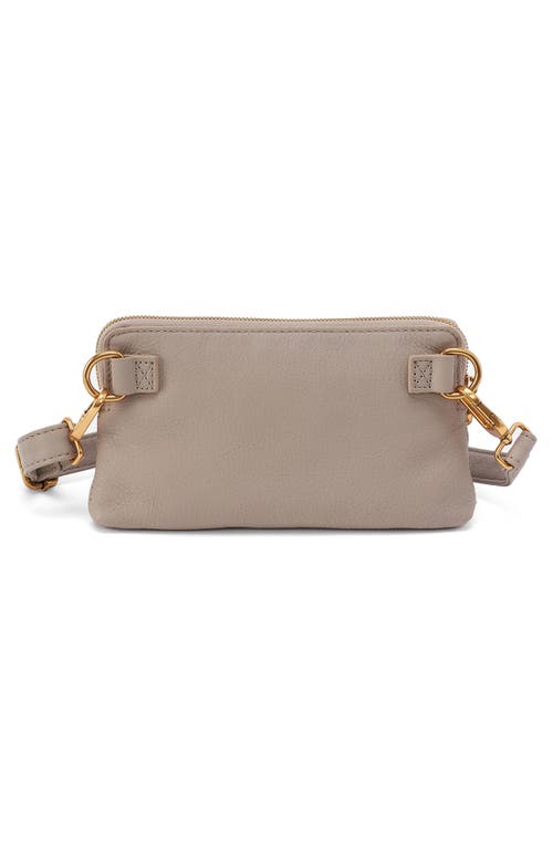 Hobo Slim Fern Leather Belt Bag In Taupe