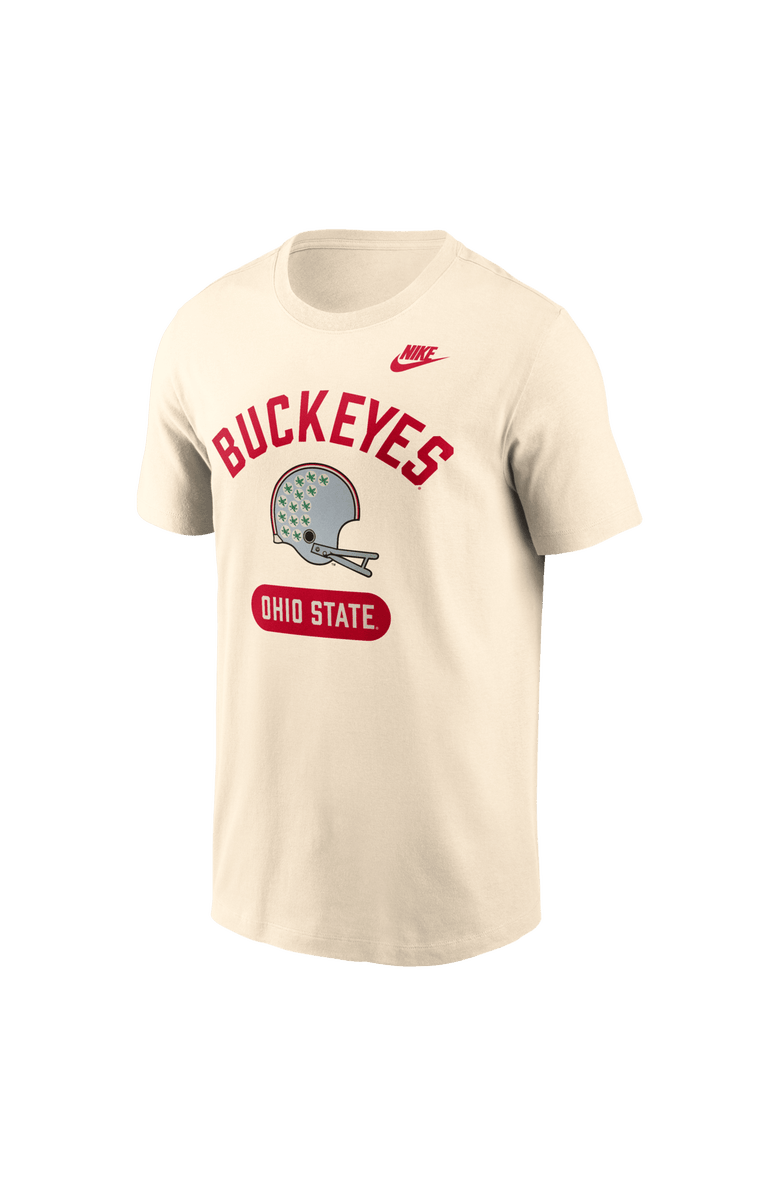 Nike Men's Nike Natural Ohio State Buckeyes Legacy Arch Helmet T-Shirt, Alternate, color, Natural