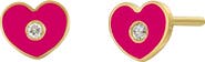 Bony Levy Icon Diamond Heart Stud Earrings