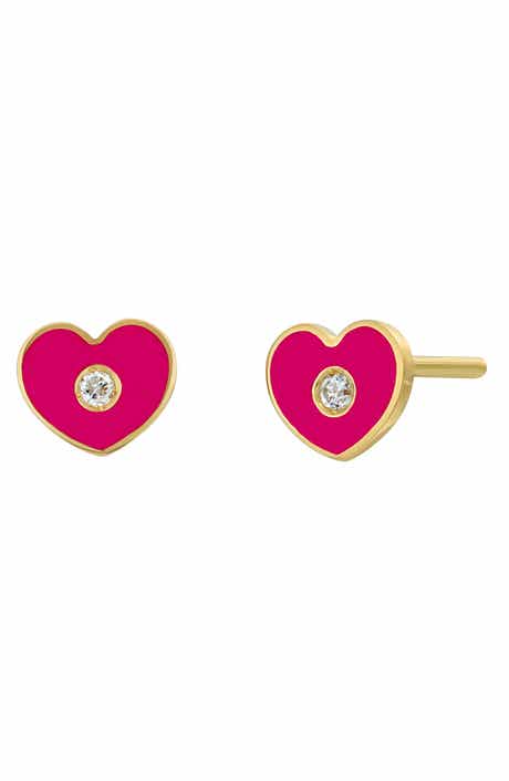 Icon Diamond Heart Stud Earrings (Nordstrom Exclusive)