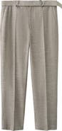 MANGO Belted Relaxed Fit Pants