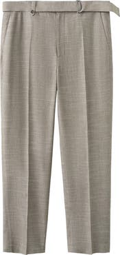 MANGO Belted Relaxed Fit Pants