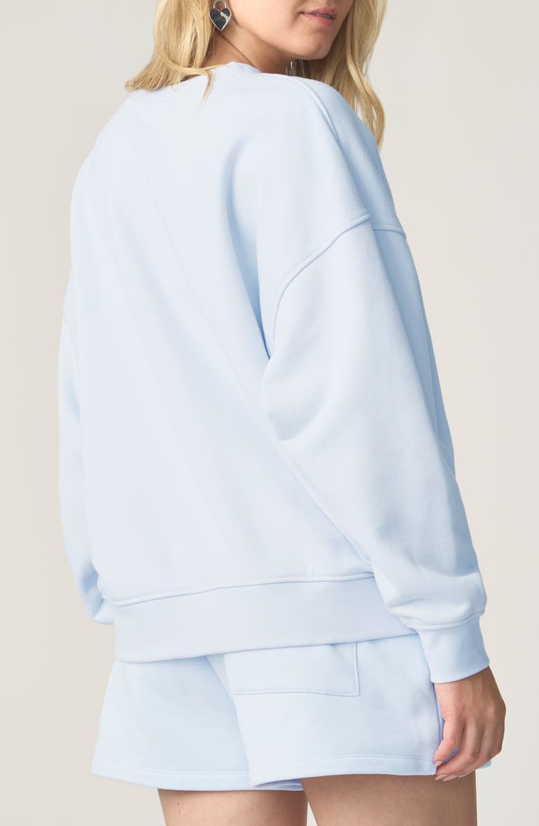 Florence by Mills Cozy Crush Oversize Sweatshirt, Alternate, color, Halogen Blue