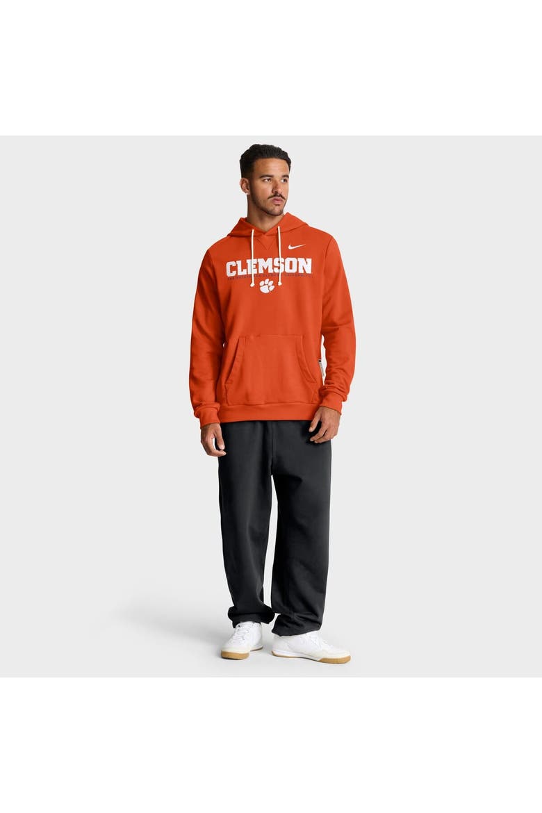 Men's Nike Orange Clemson Tigers 2025 Sideline Standard Issue Dri-FIT Hoodie, Alternate, color, Orange