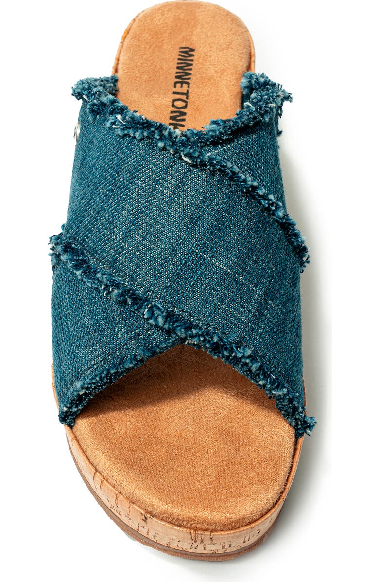 Minnetonka Posey Wedge Sandal, Alternate, color,