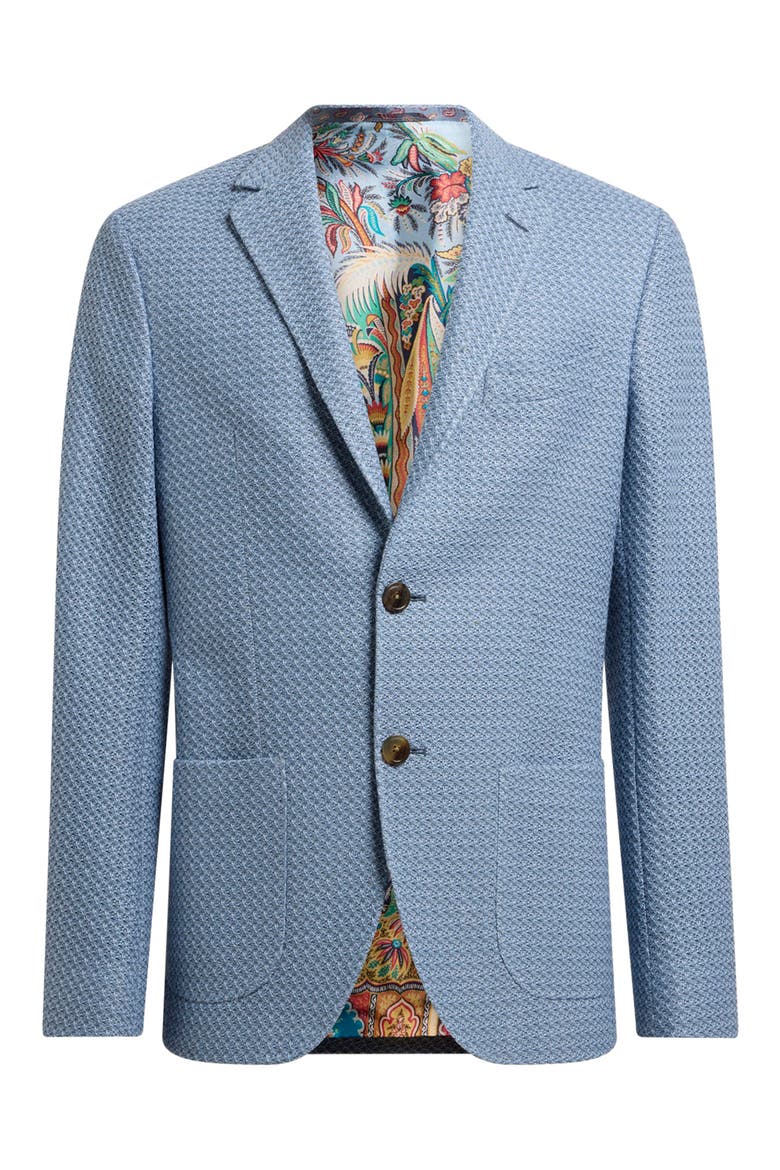 Roma Jersey Jacquard Sport Coat, Main, color, BLUE