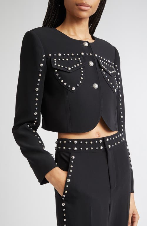 Cinq À Sept Cinq A Sept Olga Studded Jacket In Black