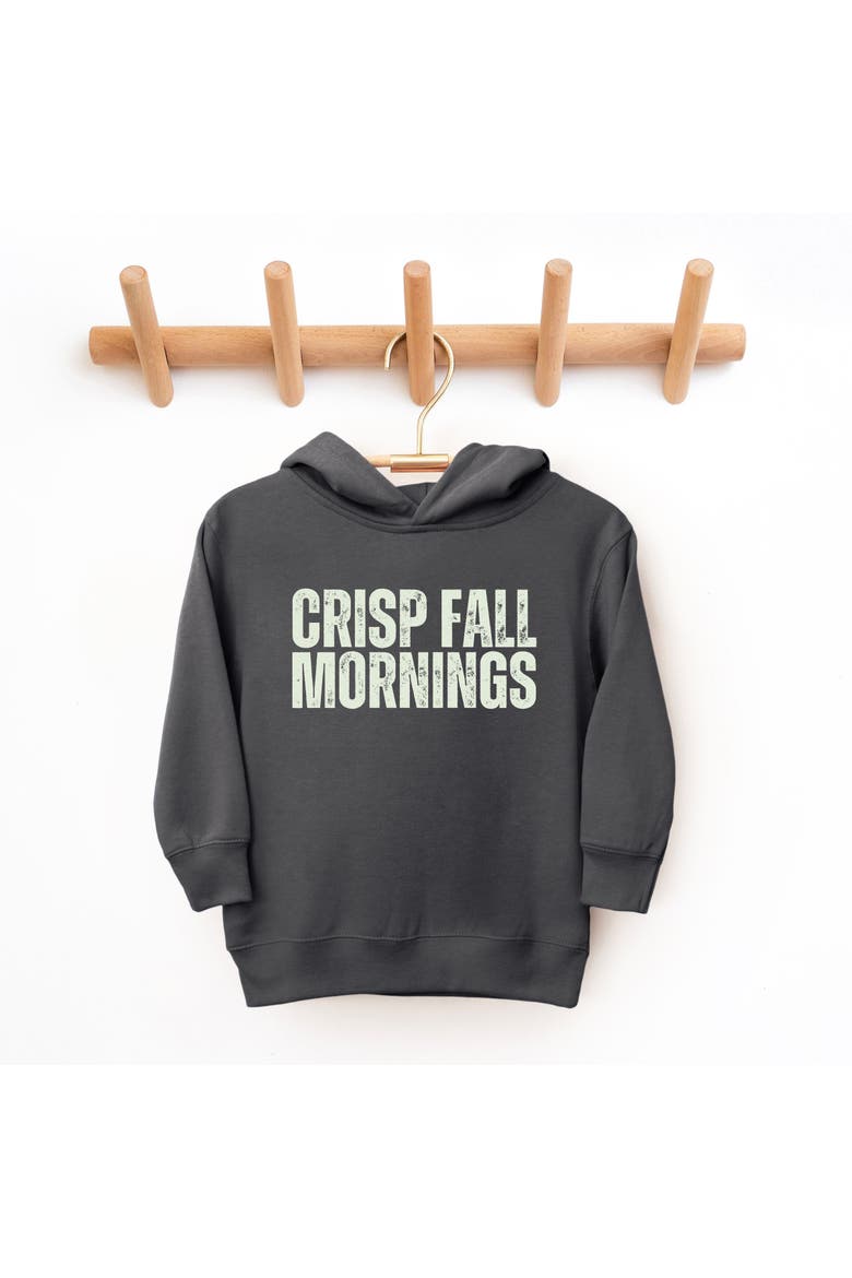 Crisp Fall Mornings Distressed Toddler Hoodie, Alternate, color, Charcoal