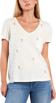 Billy T Sweet Embroidered Puff Shoulder T-Shirt