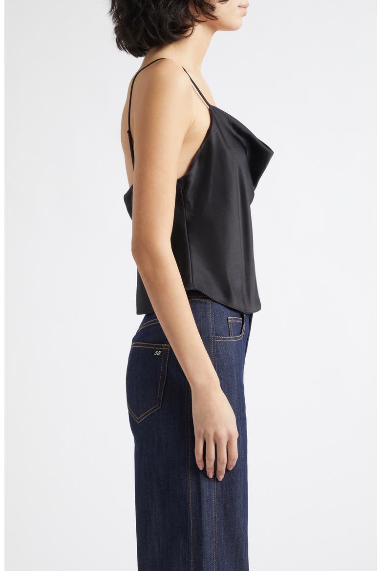 Petit Marta Silk Cami, Alternate, color, BLACK