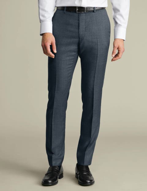 Slim Fit Italian Luxury Suit Pants
