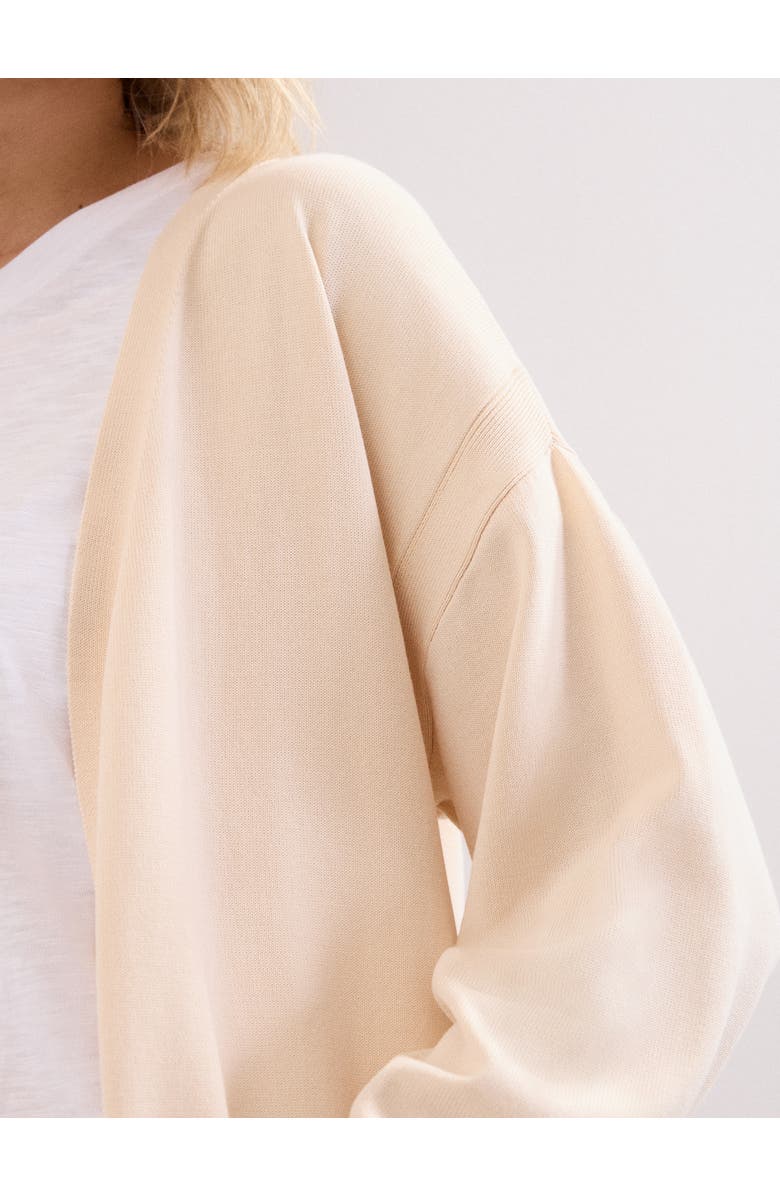 Phase Eight Sabrina Longline Open Front Cardigan, Alternate, color, Ivory