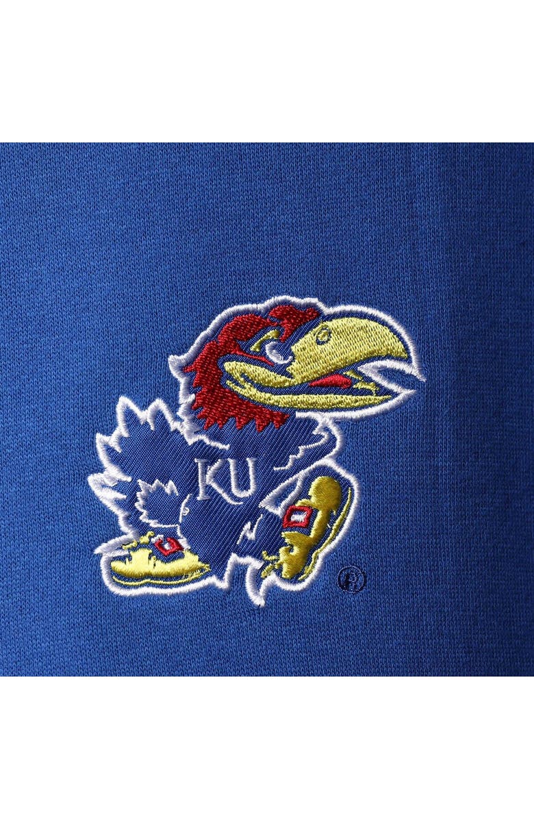 COLOSSEUM Men's Colosseum Royal Kansas Jayhawks Tortugas Logo Quarter-Zip Jacket, Alternate, color, Royal