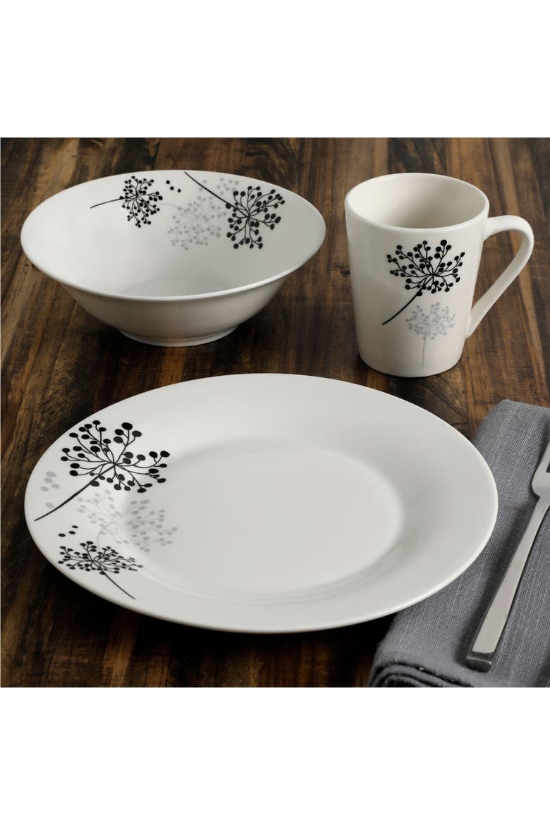 Netherwood 12-Piece Dinnerware Set, Alternate, color, White