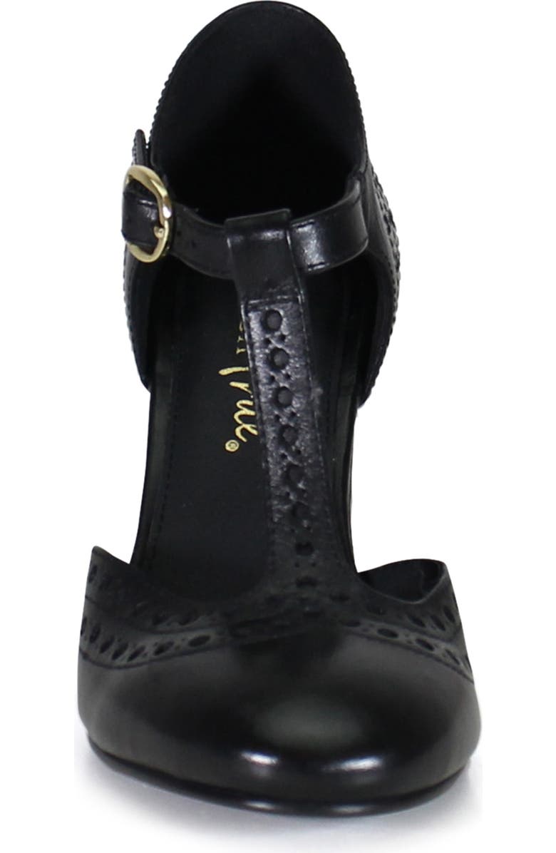 Diba True JUKE BOX Leather T Strap Mary Jane Heel, Alternate, color, Black