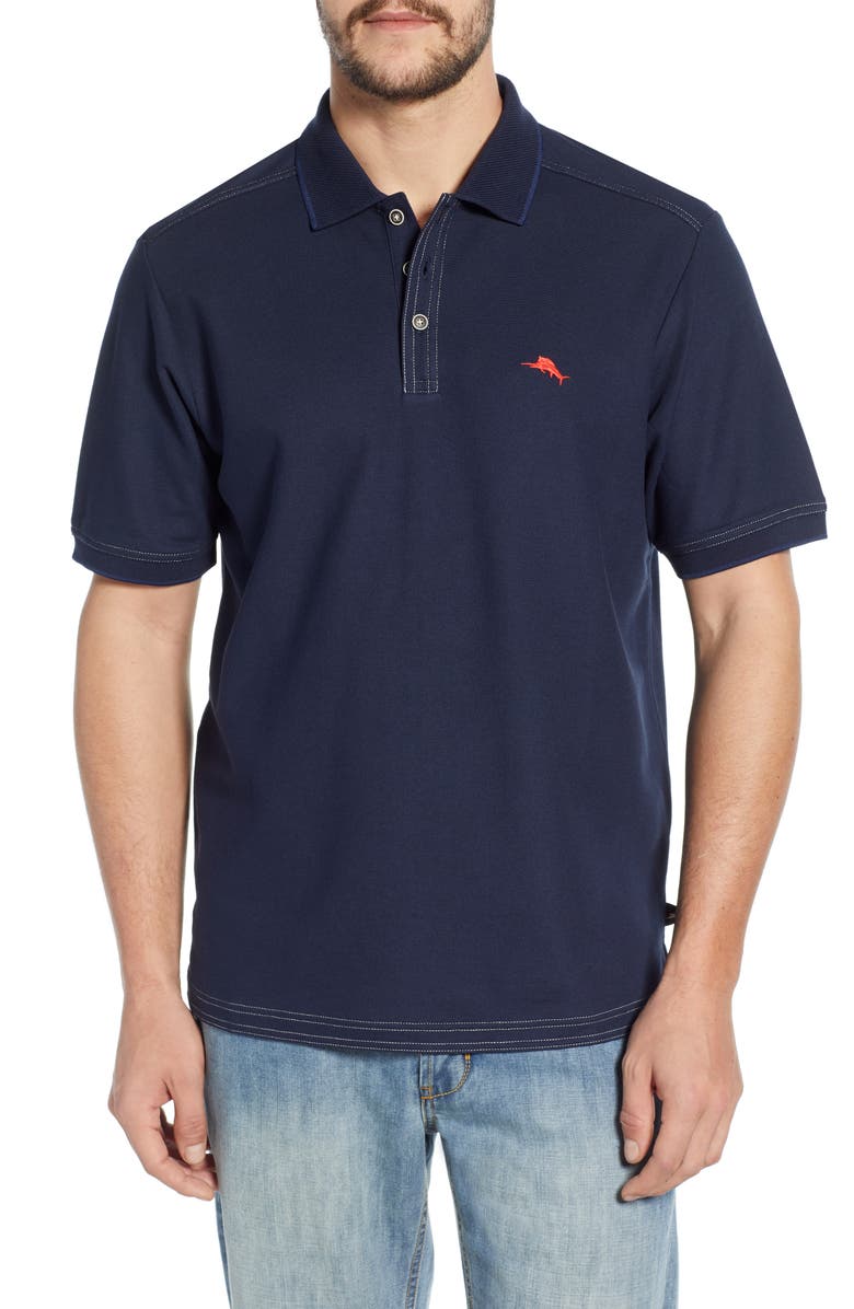 Tommy Bahama Emfielder 2.0 Polo, Main, color, Blue Note