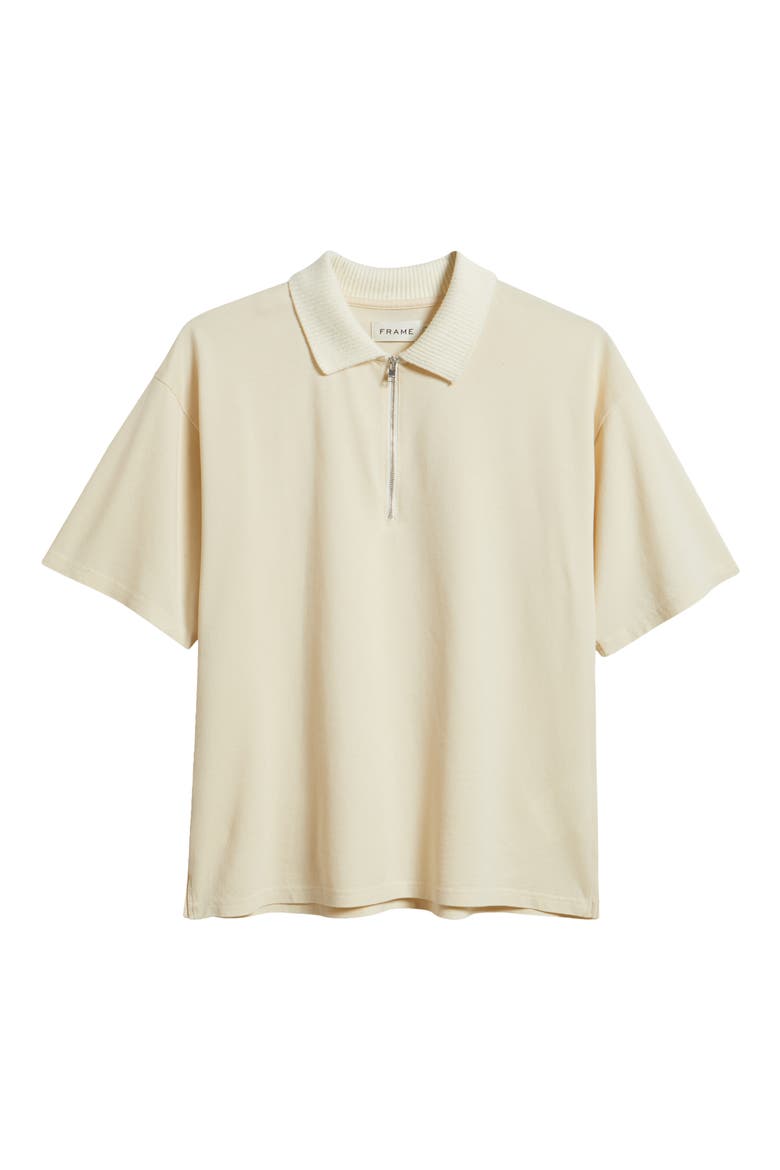 Half Zip Polo, Alternate, color, LIGHT STONE